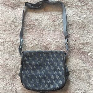 Dooney & Bourke Gray Monogram Crossbody Bag